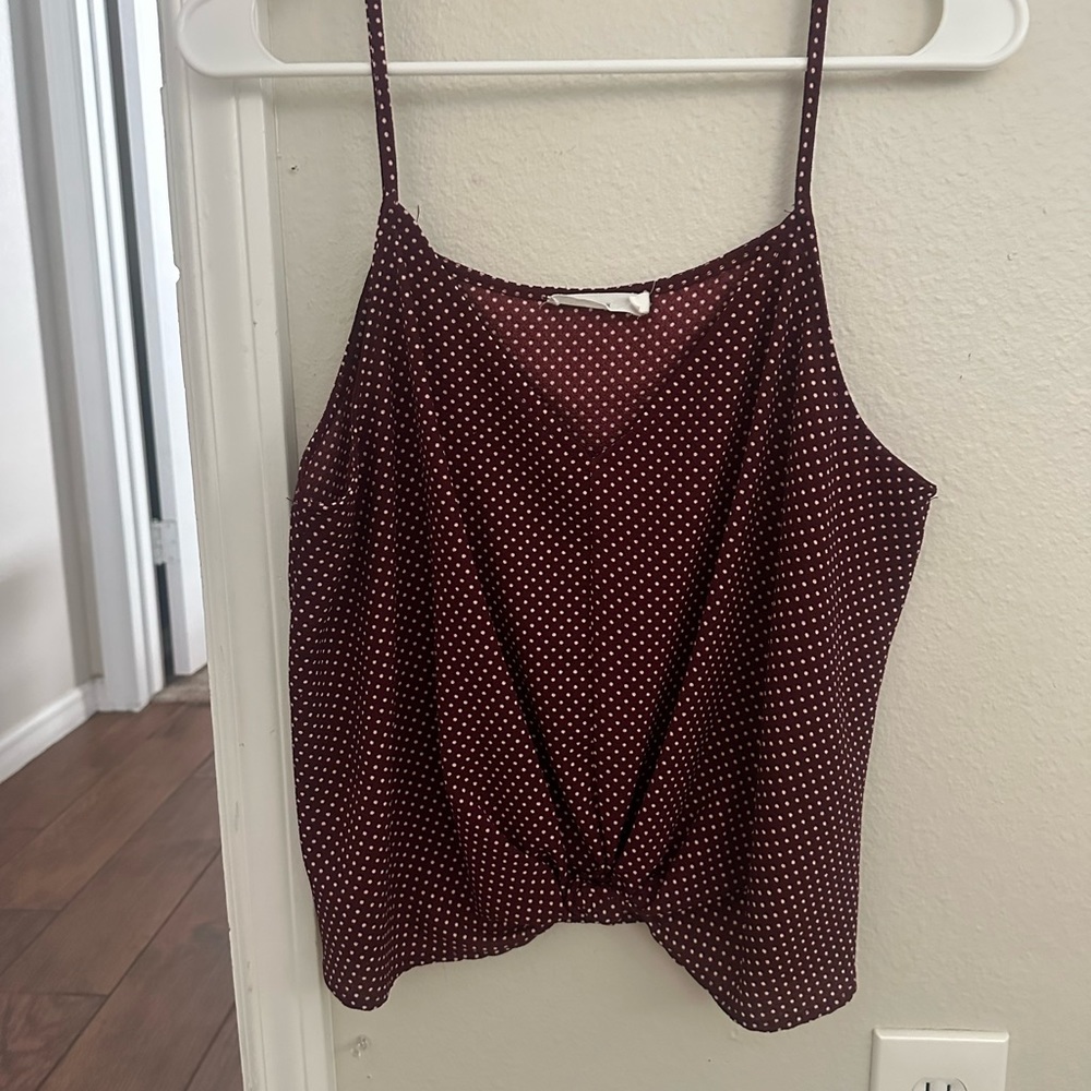 Maroon tank top